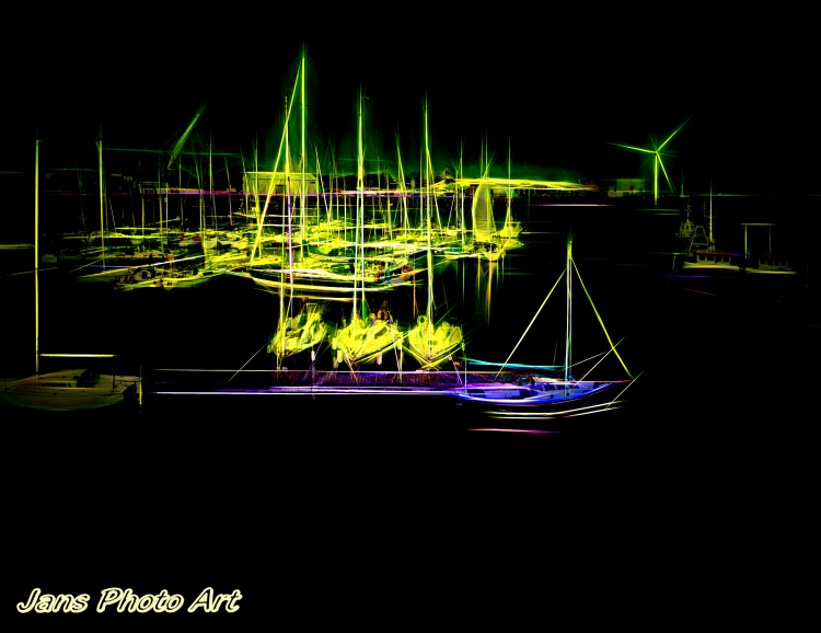 Boatyard At Night